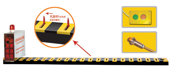 珠海金湾区V3嵌入式闯岗自动扎胎器/阻车器
